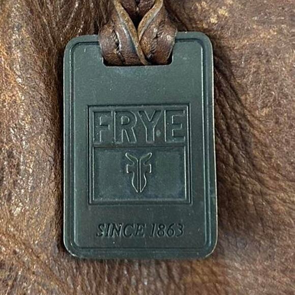 FRYE Melissa Brown leather large shoulder bag with a boho touch - Picture 12 of 16